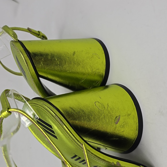 The Attico Luz metallic 120mm leather pumps Green Size 37 - Picture 7 of 8